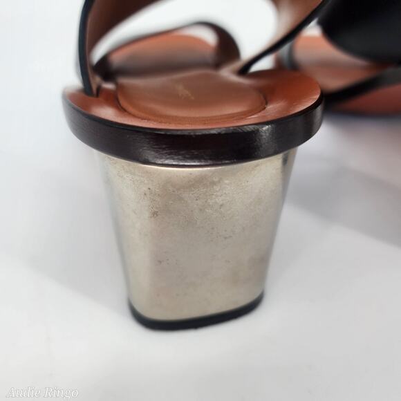 Céline by Phoebe Philo Silver Heel Leather Sandals 38.5 – Made in Italy - Picture 12 of 16